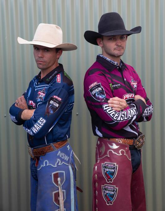 NSW captain Lachlan Richardson and Qld captain Macaulie Leather. Picture supplied