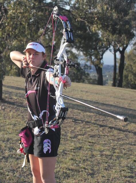 SHARP SHOOTER: Alyssa Mollema will perform in Spain later this year in the Archery Youth World Championships.