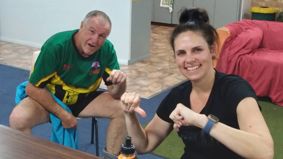 Muswellbrook Squash Club members Ken McCartney and Belinda Stephens are urging all players to head down to the Denman courts and have a hit in 2023.