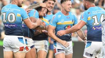 After breaking their duck in Auckland, the Titans are looking for back-to-back wins over Melbourne. (Scott Radford-Chisholm/AAP PHOTOS)