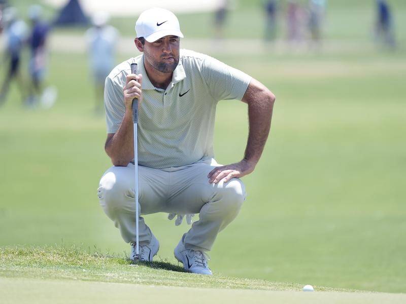 Scottie Scheffler has had charges arising from an incident outside the PGA Championship dismissed. (AP PHOTO)